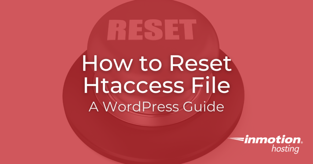 how to reset htaccess file title image