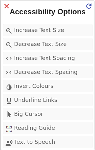 Joomla 4 Accessibility Options