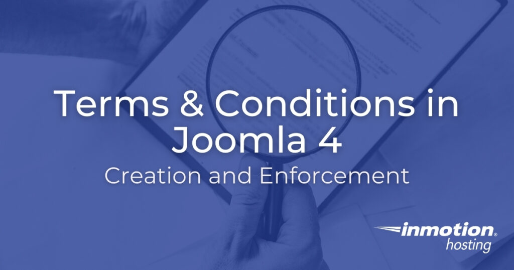 Terms & Conditions in Joomla 4