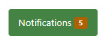 Badge in button  - the 5 is the number of notifications in side the button code