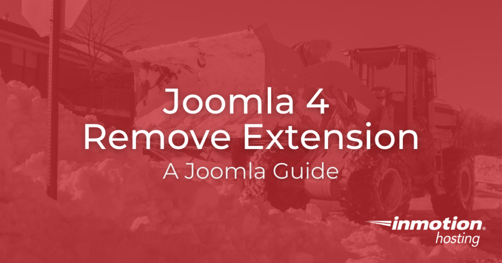 Joomla 4 Remove Extension title image