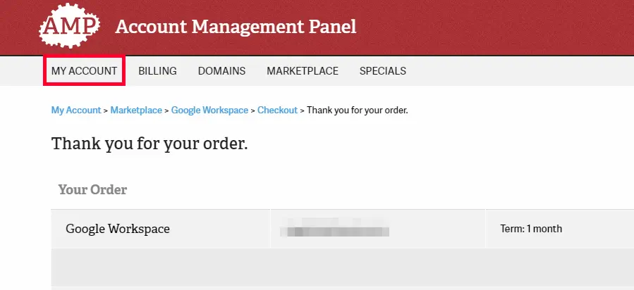 Purchase Google Workspace From AMP