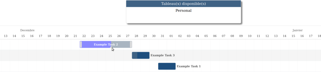 Progression within example task