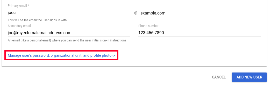 Add User Photo in Google Workspace