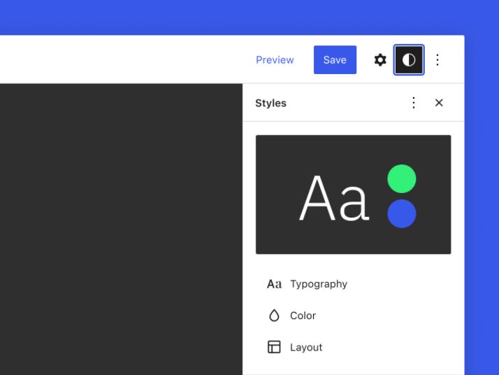 The Styles Interface (formerly known as Global Styles) allows you to interact directly with your blocks and elements right in the WordPress Admin. 