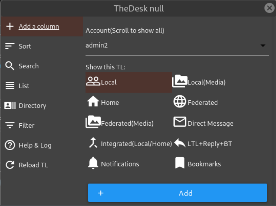 TheDesk preferences