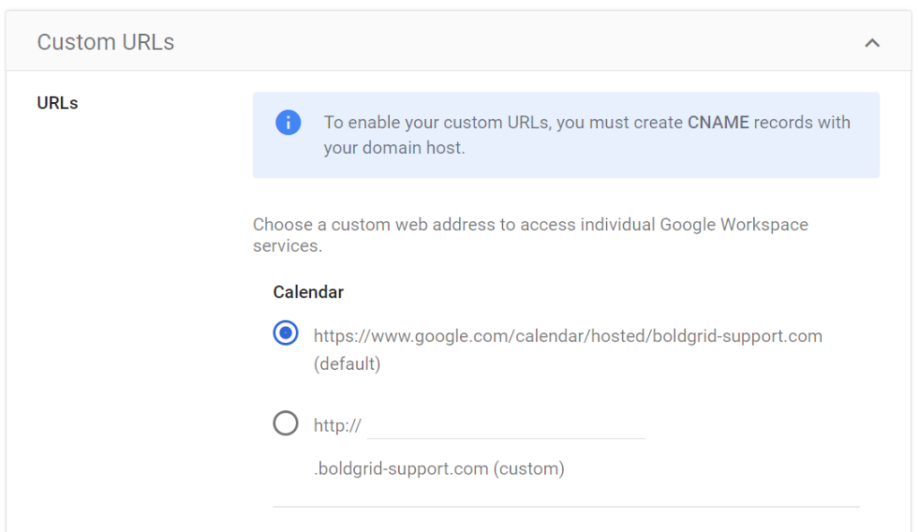 How To Use Custom URLs In Google Workspace InMotion Hosting