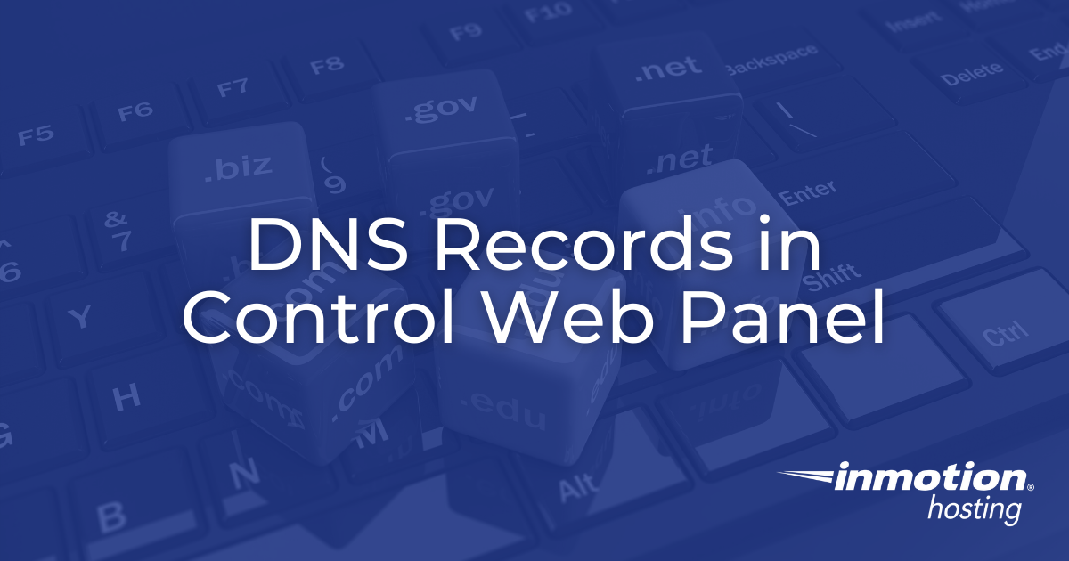DNS Records in Control Web Panel (CWP)