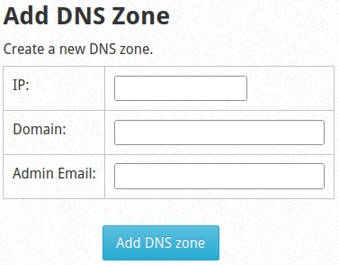 Add a DNS Zone in Control Web Panel (CWP)