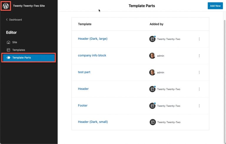 Working with Template Parts in the WordPress Full Site Editor ...