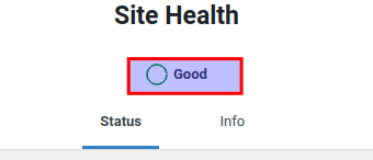 Site health loading good