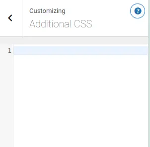 WP additional CSS