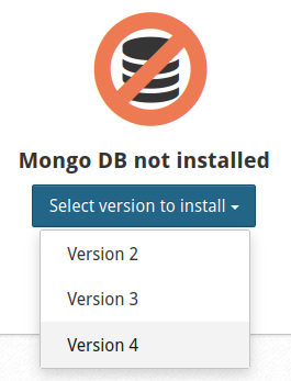 Mongo DB not installed