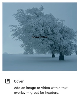 Cover - background video block