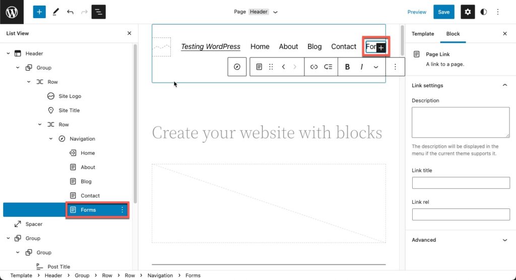 Creating Submenus Using the WordPress FSE | InMotion Hosting
