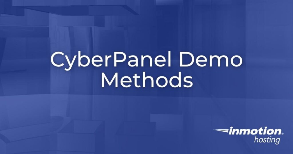 CyberPanel demo methods