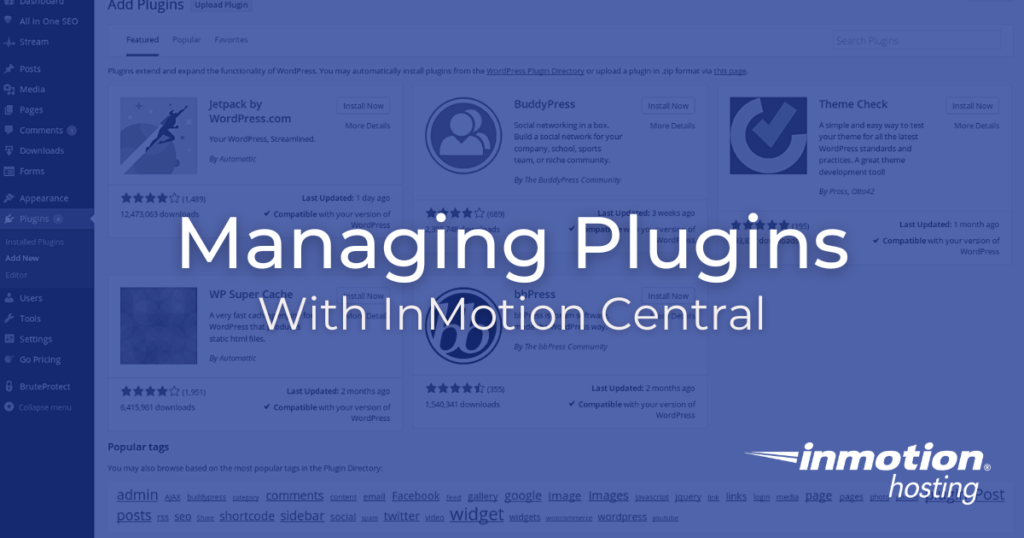 Learn How to Manage Plugins With InMotion Central