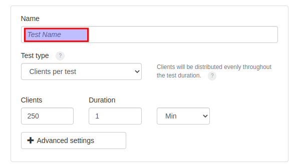 Giving your load test a name