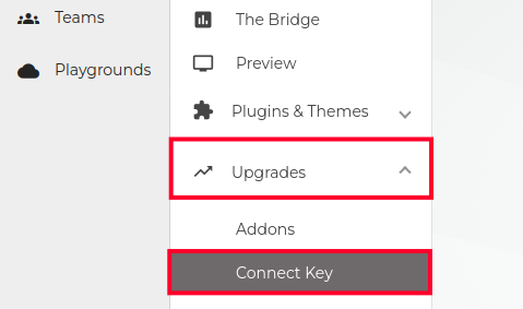 Accessing Connect Key