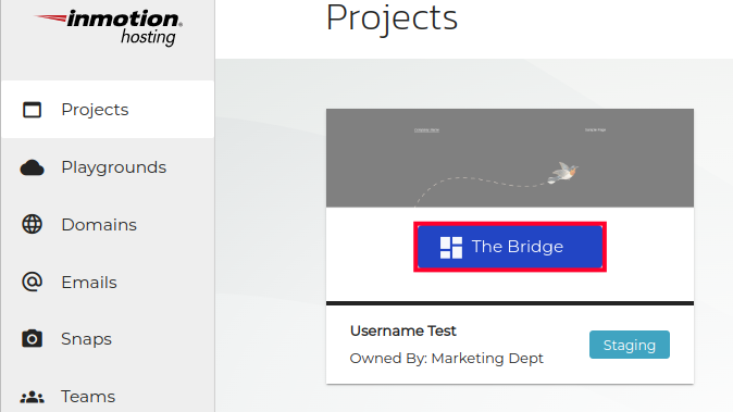 Accessing The Bridge with InMotion Central