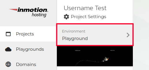 Accessing Your Playground Environment with InMotion Central