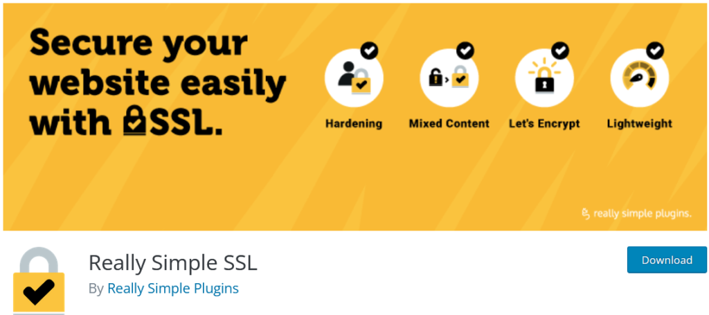Really Simple SSL WordPress Repo Screenshot