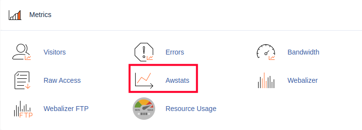 Accessing AWSTATS in cPanel