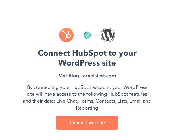 HubSpot connect to your website