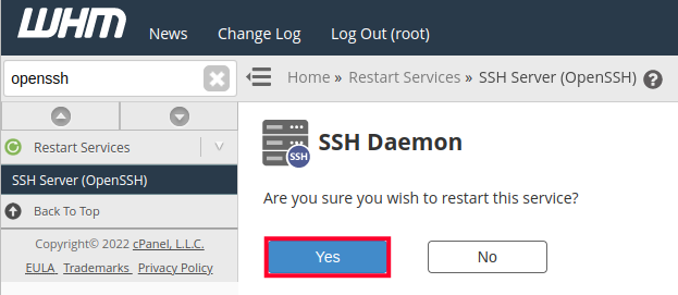 VPS Security - Restarting SSH Daemon