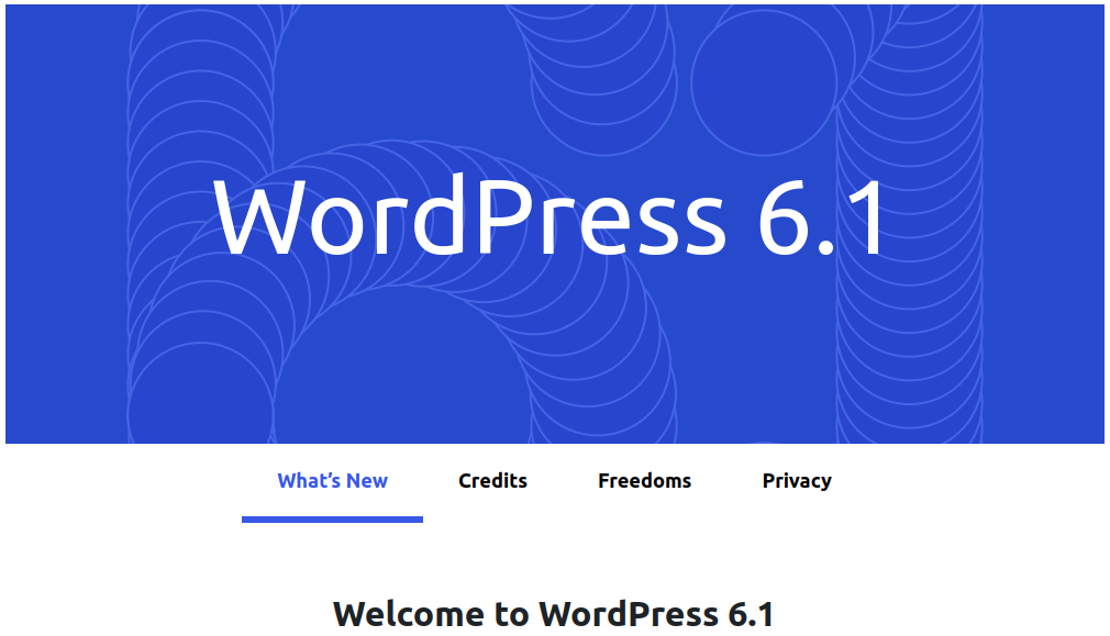 WordPress Update Complete - What's New