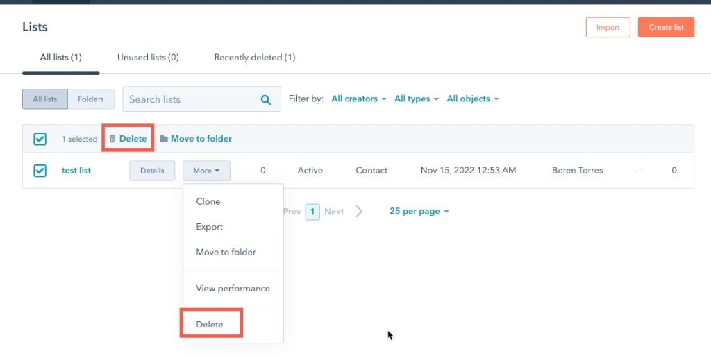 How to Manage a List in HubSpot | InMotion Hosting