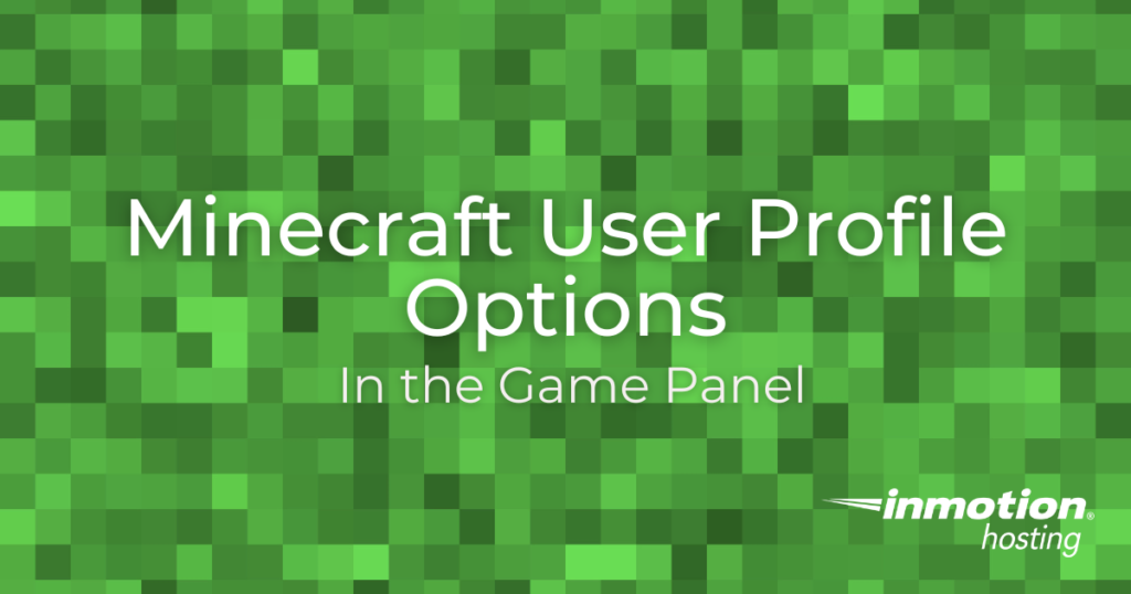 Learn About Minecraft User Profile Options in the Game Panel