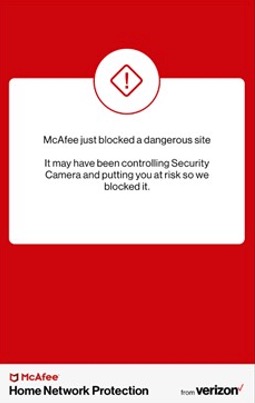 Mcafee Webadvisor mobile device warning