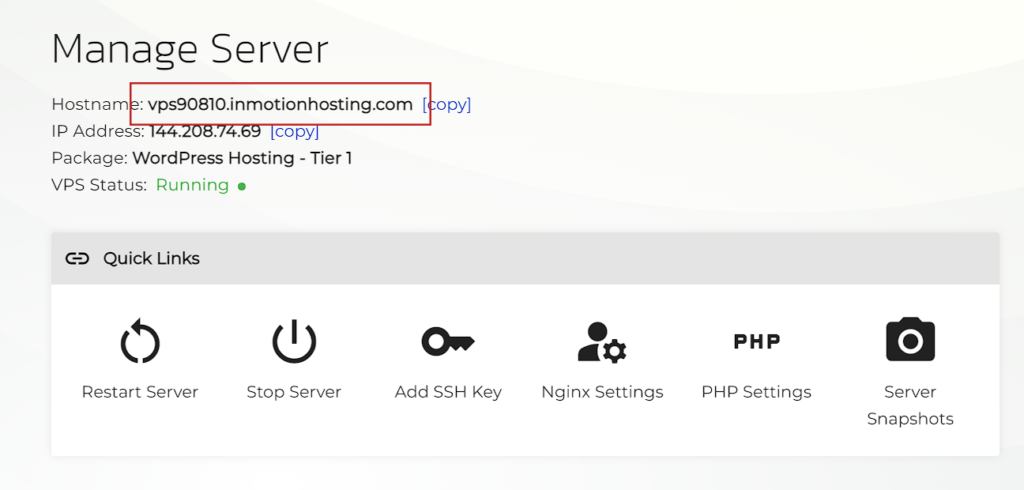 Platform i VPS Hostname