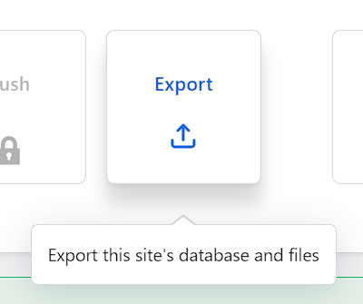 WP Migrate - export the sites database and files