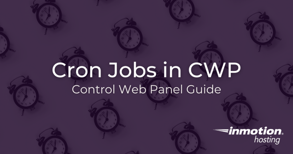 Control Web Panel (CWP) Cron Jobs Hero Image