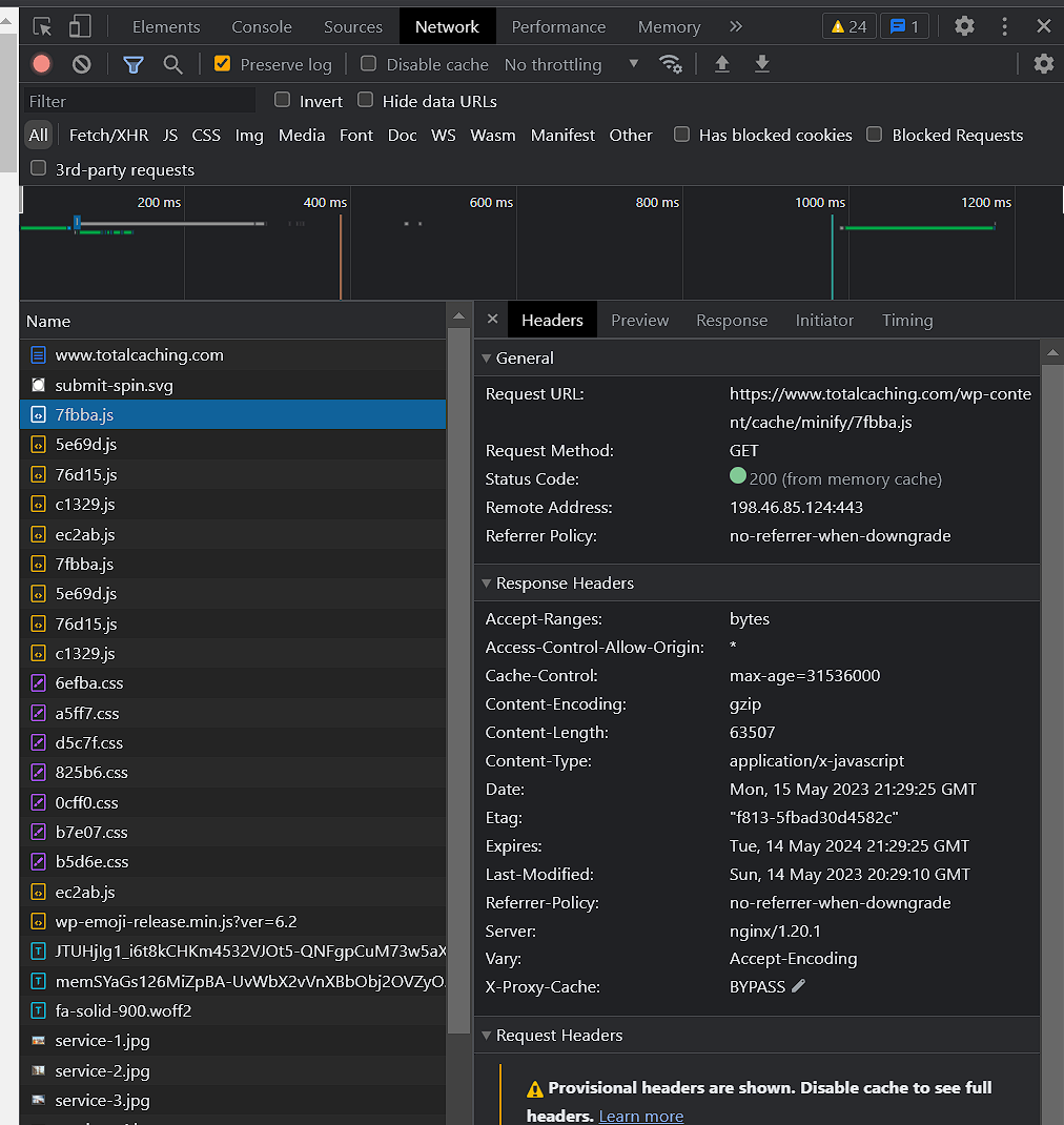 How to Check if Your Server Responds is Using ETags