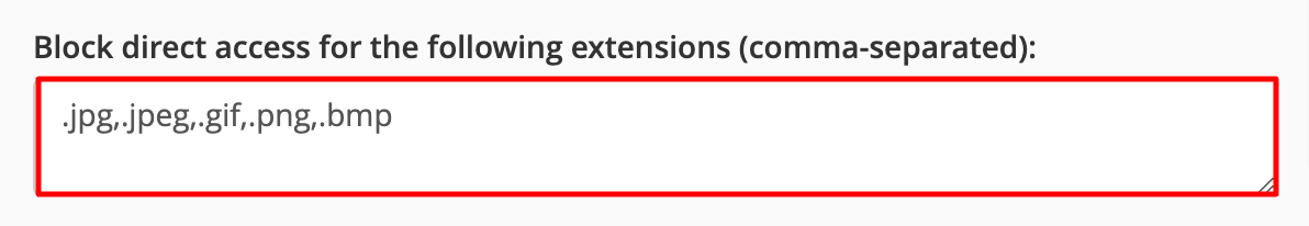 Enable hotlink protect cPanel