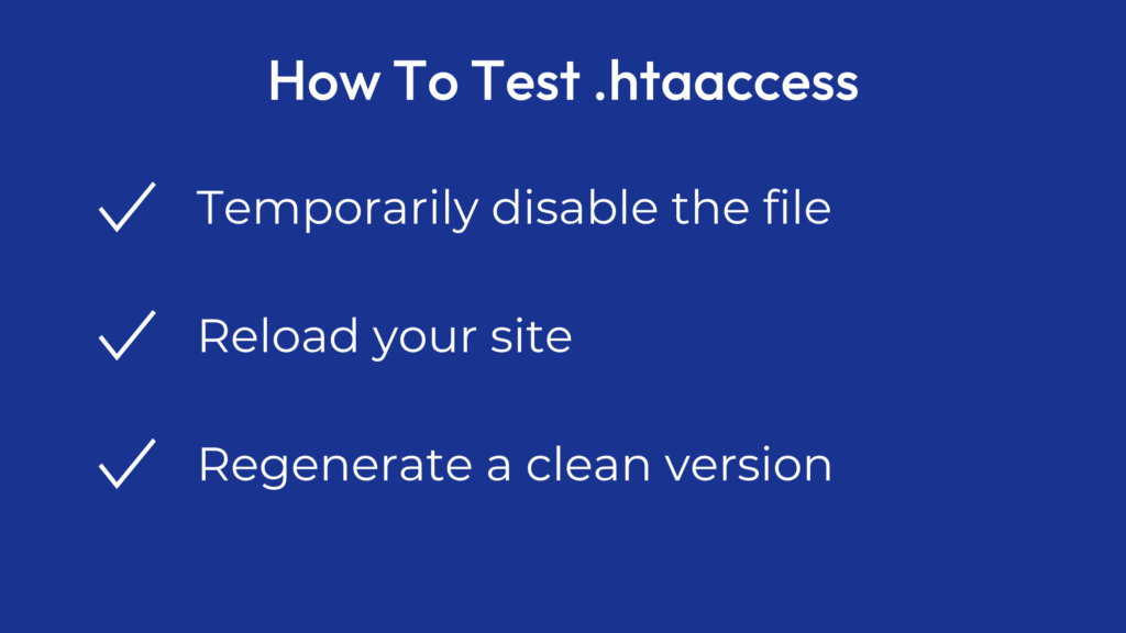 How To Test .htaaccess