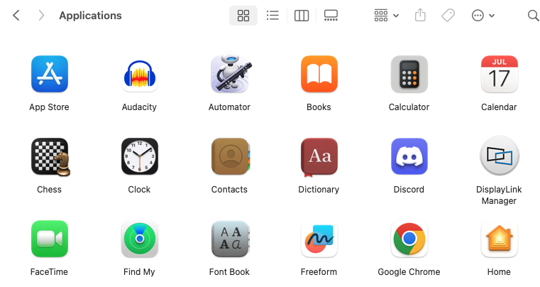 Mac Applications (New Browser)