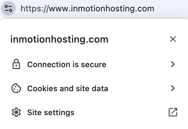 SSL Security Inmotion Hosting