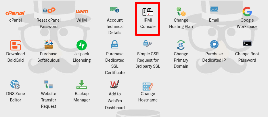 IPMI Button in AMP