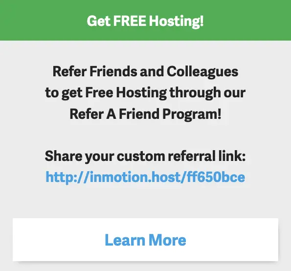 Refer-a-Friend panel in AMP