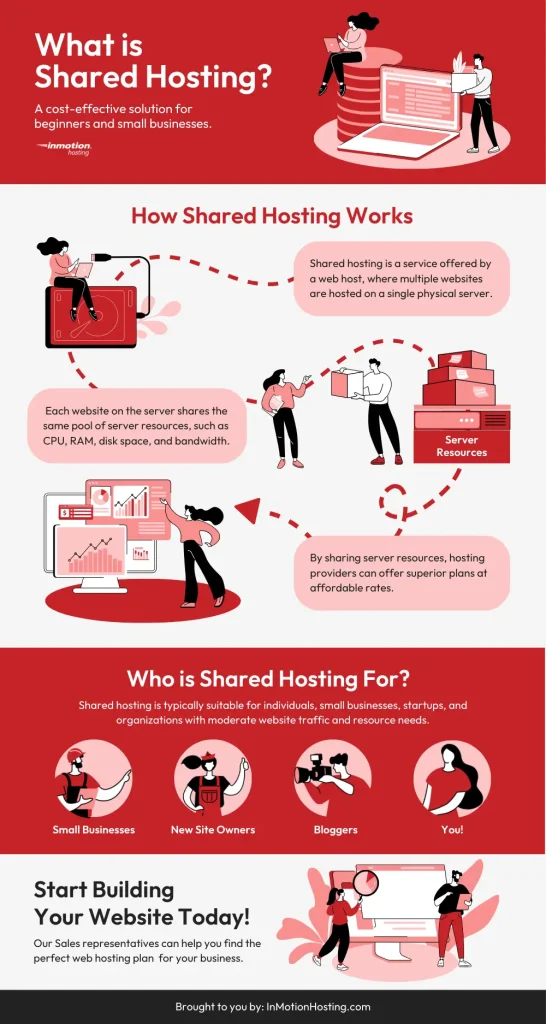 What is Shared Hosting Infographic
