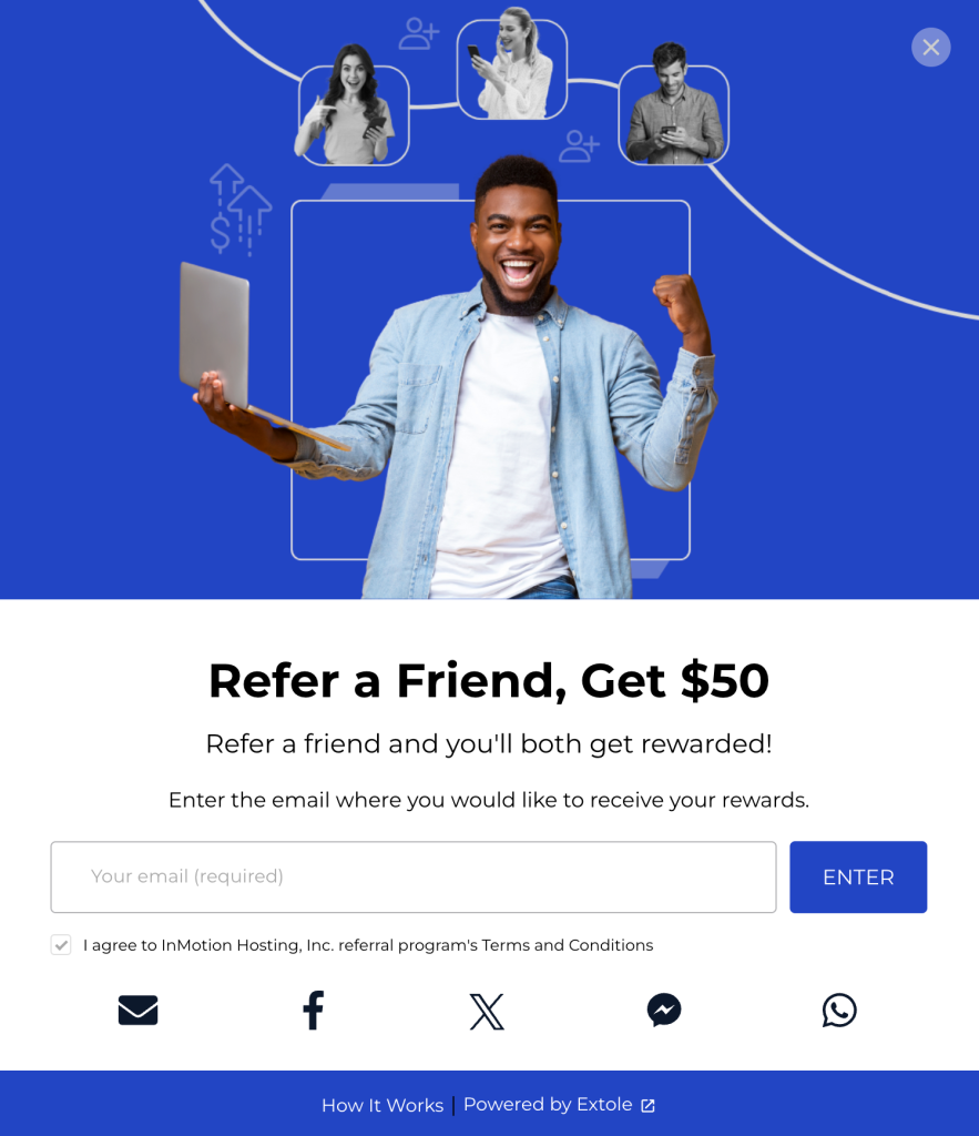 Anmeldeformular für Freundschaftswerbung