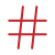 Hashtag-Symbol
