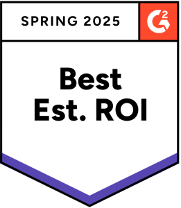 G2 Άνοιξη 2025 Best Est ROI Leader