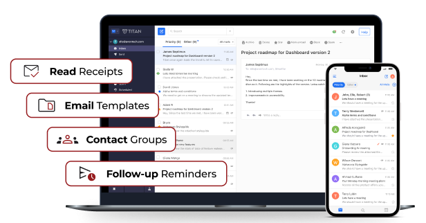 Titan Email infographic
