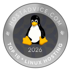host advice 2026 top linux hosting badge