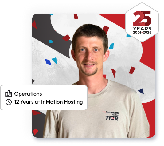 25th Anniversary Sean C Team Member Photo